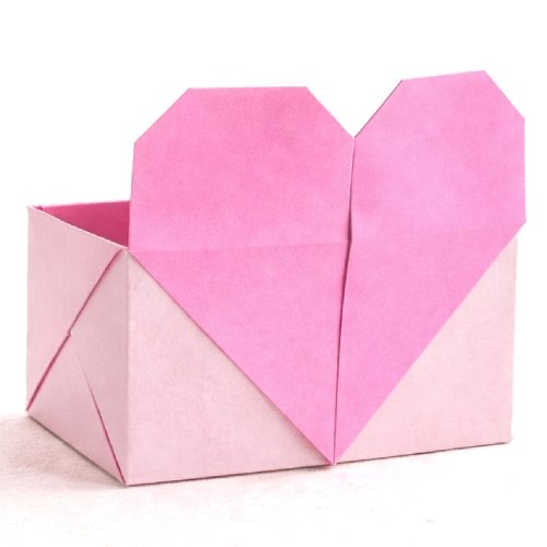 Origami heart box