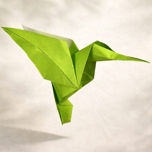 Origami hummingbird