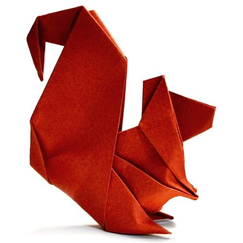 Origami squirrel