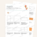 Origami Koi Printable Instructions, a printable PDF of step-by-step origami folding diagrams