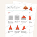 Origami Jack-O'-Lantern Printable Instructions, a printable PDF of step-by-step origami folding diagrams