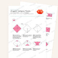 Origami Vampire Mouth Printable Instructions, a printable PDF of step-by-step origami folding diagrams