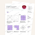 Origami Lazy Susan Printable Instructions, a printable PDF of step-by-step origami folding diagrams