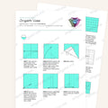 Origami Vase Printable Instructions, a printable PDF of step-by-step origami folding diagrams