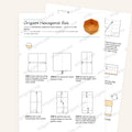 Origami Hexagonal Box Printable Instructions, a printable PDF of step-by-step origami folding diagrams