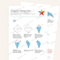 Origami 5-Pointed Star Printable Instructions, a printable PDF of step-by-step origami folding diagrams