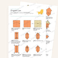 Origami Lion Printable Instructions, a printable PDF of step-by-step origami folding diagrams