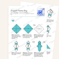 Origami Manta Ray Printable Instructions, a printable PDF of step-by-step origami folding diagrams