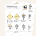 Origami Rhinoceros Printable Instructions, a printable PDF of step-by-step origami folding diagrams