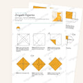 Origami Pajarita Printable Instructions, a printable PDF of step-by-step origami folding diagrams