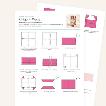 Origami Wallet Printable Instructions – Origami.me