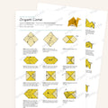 Origami Camel Printable Instructions, a printable PDF of step-by-step origami folding diagrams