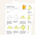 Origami Easy Origami Chicken Printable Instructions, a printable PDF of step-by-step origami folding diagrams