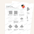 Origami Crab Printable Instructions, a printable PDF of step-by-step origami folding diagrams