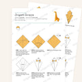 Origami Giraffe Printable Instructions, a printable PDF of step-by-step origami folding diagrams
