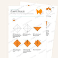 Origami Easy Origami Goldfish Printable Instructions, a printable PDF of step-by-step origami folding diagrams