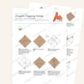 Origami Easy Origami Horse Printable Instructions, a printable PDF of step-by-step origami folding diagrams