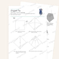 Origami Tie Printable Instructions, a printable PDF of step-by-step origami folding diagrams