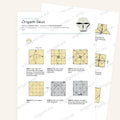 Origami Skull Printable Instructions, a printable PDF of step-by-step origami folding diagrams