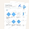 Origami Traditional Origami Swallow Printable Instructions, a printable PDF of step-by-step origami folding diagrams