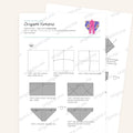 Origami Easy Origami Kimono Printable Instructions, a printable PDF of step-by-step origami folding diagrams