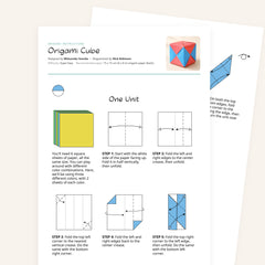 Origami Cube Printable Instructions – Origami.me