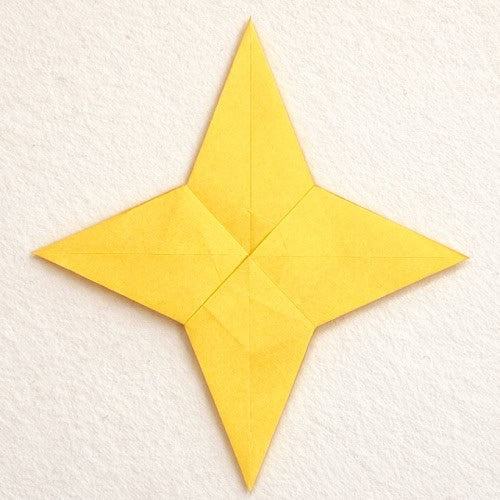 Origami 4-Pointed Star, the finished model