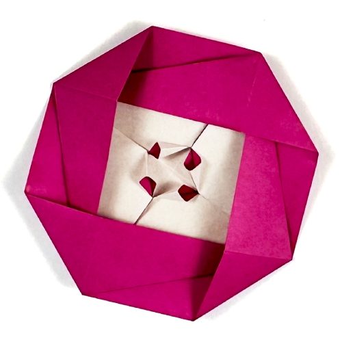 Origami Camellia, the finished model