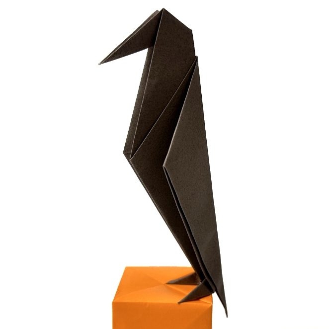 Origami Crow, the finished model