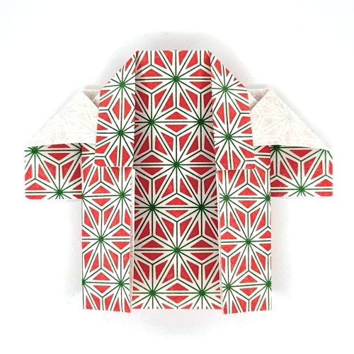 Origami Happi Coat, the finished model