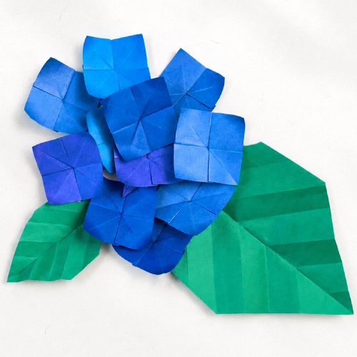 Origami Hydrangea, the finished model