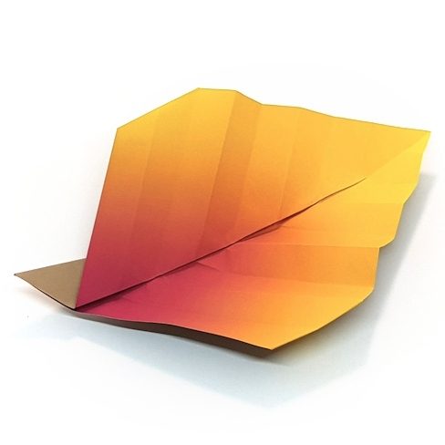 Origami Traditional Origami Leaf, the finished model