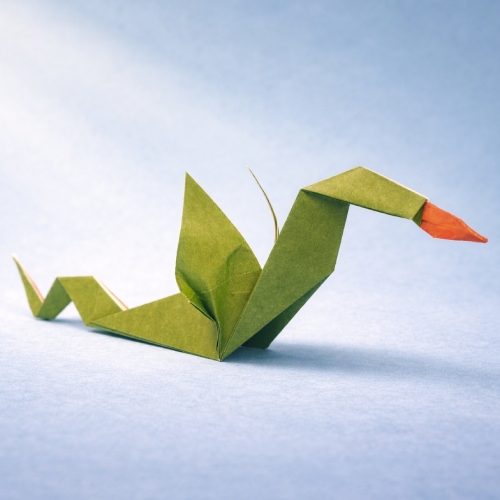 Origami Leviathan, the finished model