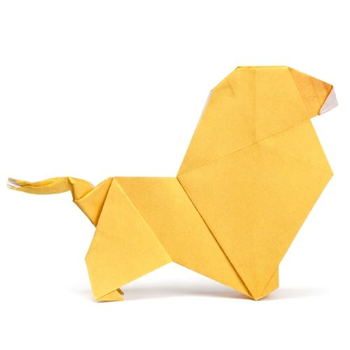 Origami Lion, the finished model
