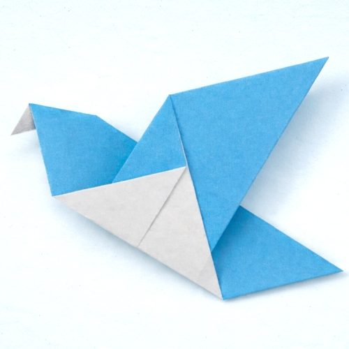 Origami Easy Origami Pigeon, the finished model