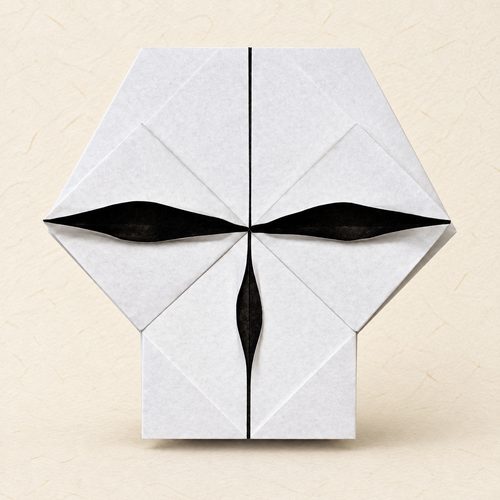 Origami Easy Origami Skull, the finished model