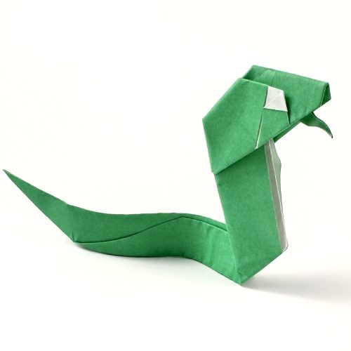 Origami Snake, the finished model