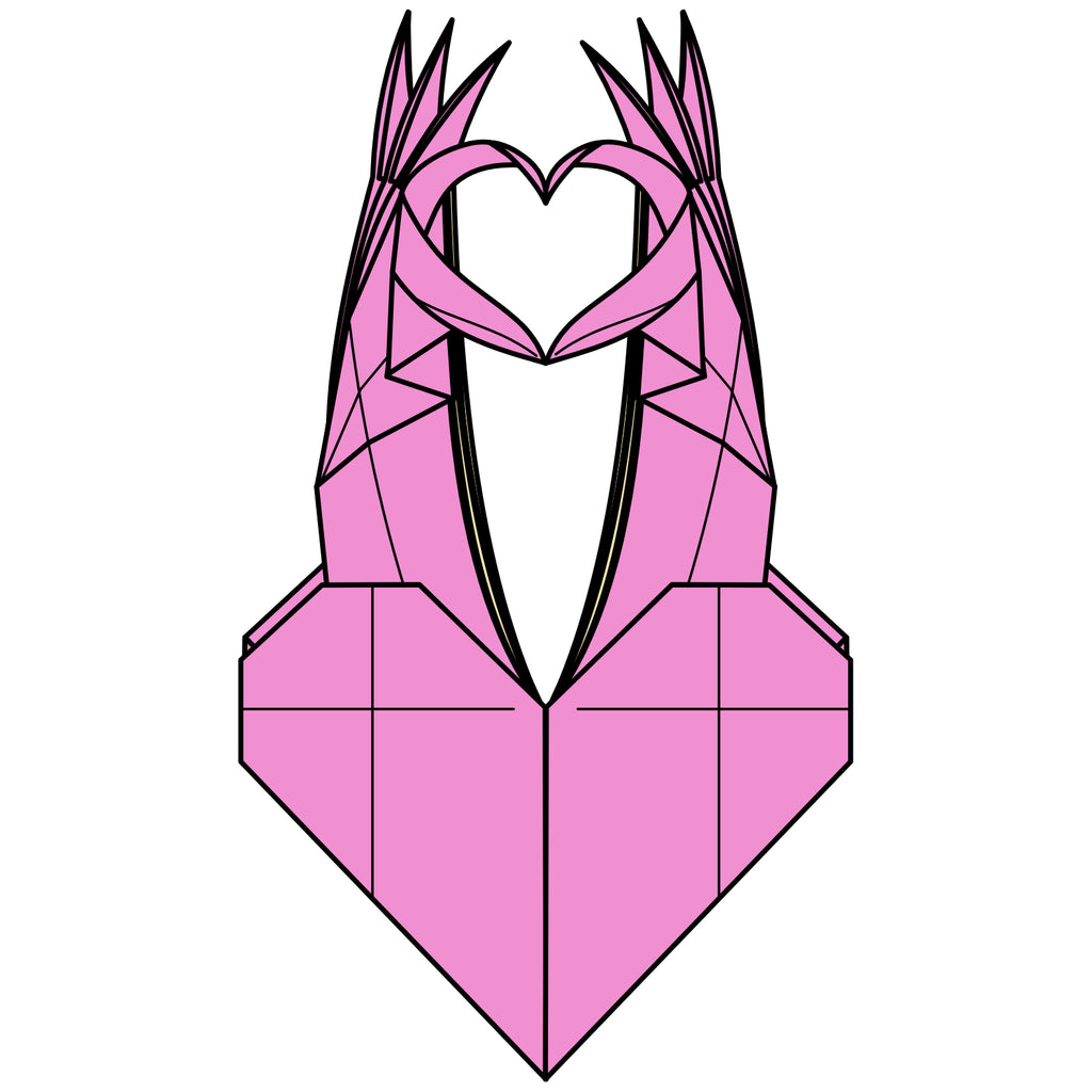 heart hand sign completed diagram