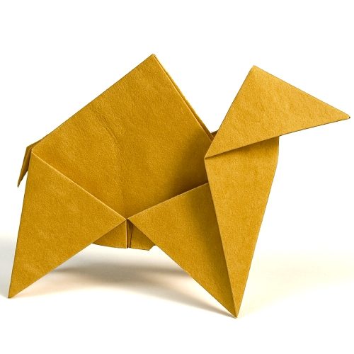 Origami Camel, the finished model