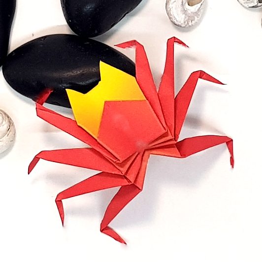 Origami Crab, the finished model