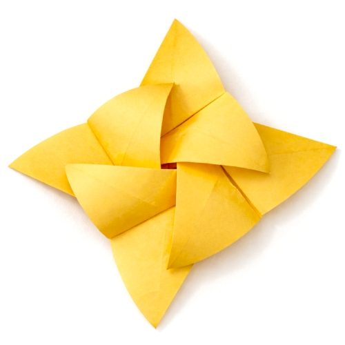 Origami Floral Swirls, the finished model