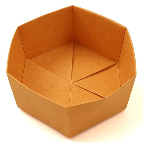 Origami Hexagonal Box, the finished model