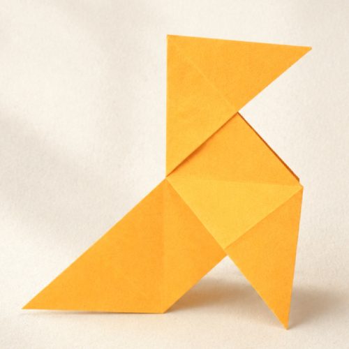 Origami Pajarita, the finished model