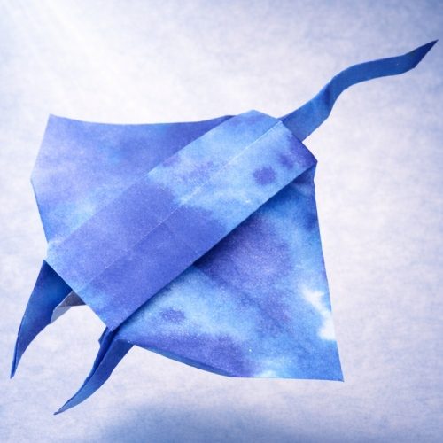 Origami Manta Ray, the finished model