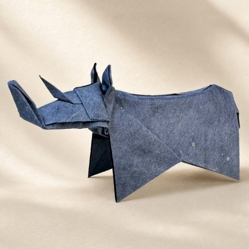 Origami Rhinoceros, the finished model