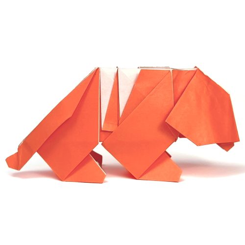 Origami Tiger, the finished model