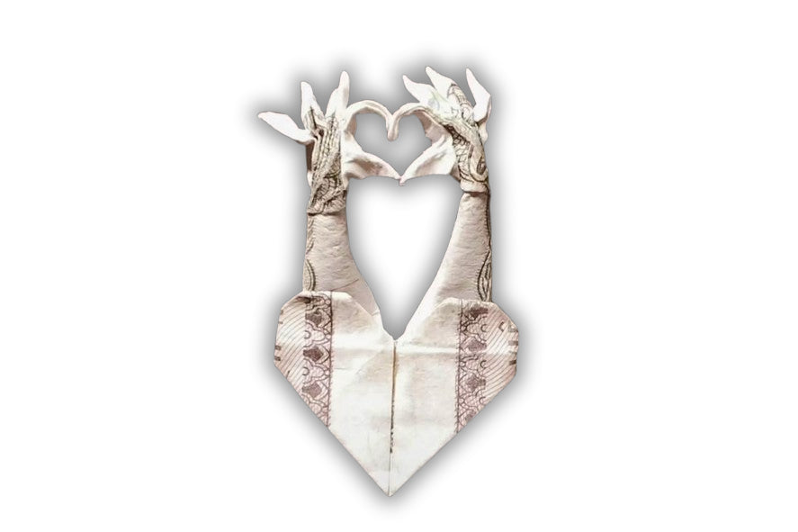 valentines bundle heart hand sign