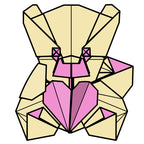 valentines teddy bear completed diagram